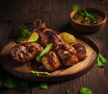 Шашлык из курицы (бедрышко)