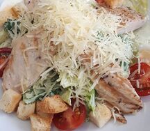 Салат Цезарь классика Европейская кухня