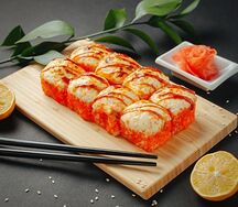 Запеченный Вулкан с креветкой