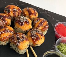 Запеченный ролл с курочкой