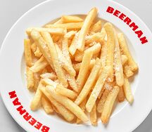 Картофель фри с сырным соусом и пармезаном
