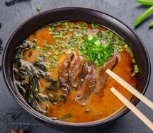 Мисо суп с грибами