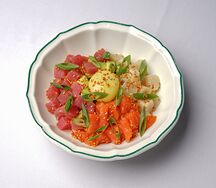 Чираши лосось, тунец, гребешок