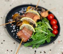 Шашлычки из горбуши со скумбрией
