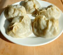 Манты с рубленой говядиной