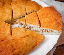 Пирог Мясной с капустой