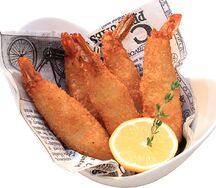 Креветки в кляре