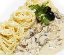 Паста с соусом Бешамель