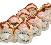 Филадельфия с крабом запеченная