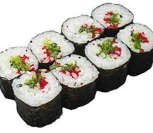 Ролл с чукой и икрой тобико