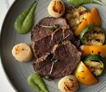 Медальоны с морским гребешком