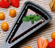 Чизкейк классический с шоколадным топпингом