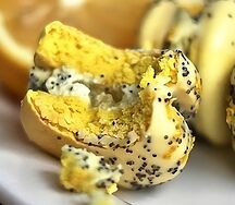 Макаронс Лимонный с маком