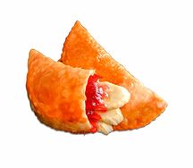 Чебурек с клубникой и бананом