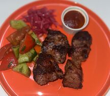 Шашлык из cвинoй шеи