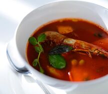 Острый рыбный суп