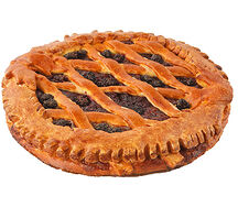 Пирог с ежевикой и малиной постный