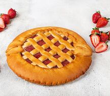 Пирог с клубникой постный