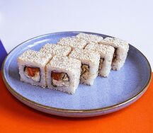 Цезарь ролл с лососем