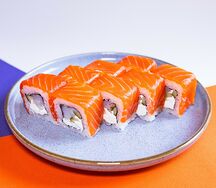 Филадельфия с лососем и креветкой