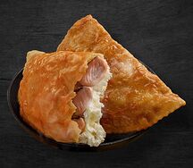 Чебурек с Красной рыбой и творожным сыром