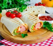 Хот-дог в лаваше 