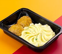 Картофельное пюре с котлетками