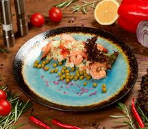 Оливье с креветками