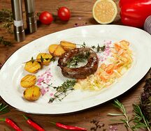 Фирменная колбаска из мраморной говядины