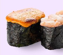 Креветка гункан запечённый