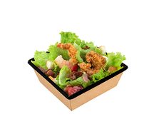 Салат а-ля Цезарь с креветками