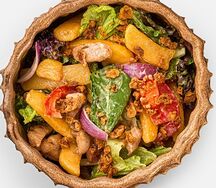 С цыплёнком и беконом