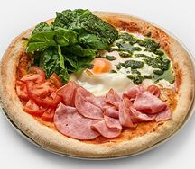 Пицца Завтрак с яйцами и мортаделлой