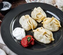 Манты с мясом
