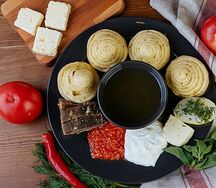 Слоёный хинкал Даргинский с сушёным мясом