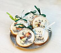 Новогодний пряник Мишка с кофе