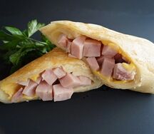 Блин с двойной ветчиной и сыром