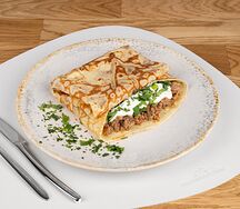 С мясом и сметаной