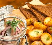 Сельдь с картохой