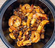 Морепродукты в остром соусе