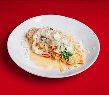 Тальятелле с крабом и шпинатом