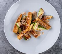 Кабачок и кукуруза