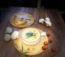 Куриный суп со сливками 