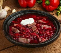 Борщ по-домашнему