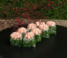 Грин-ролл с копченой курицей