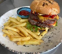 Бургер Grill meat Double и картофель Фри