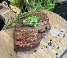 Smoky Стейк Мраморный с овощами Grill