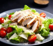 Салат цезарь с курицей