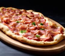 Римская пицца с беконом