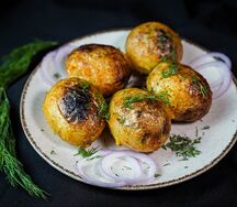 Картофель на углях